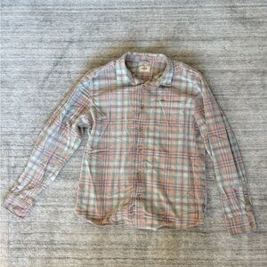Marine Layer Lightweight Plaid Button-Down Shirt – Pastel Check